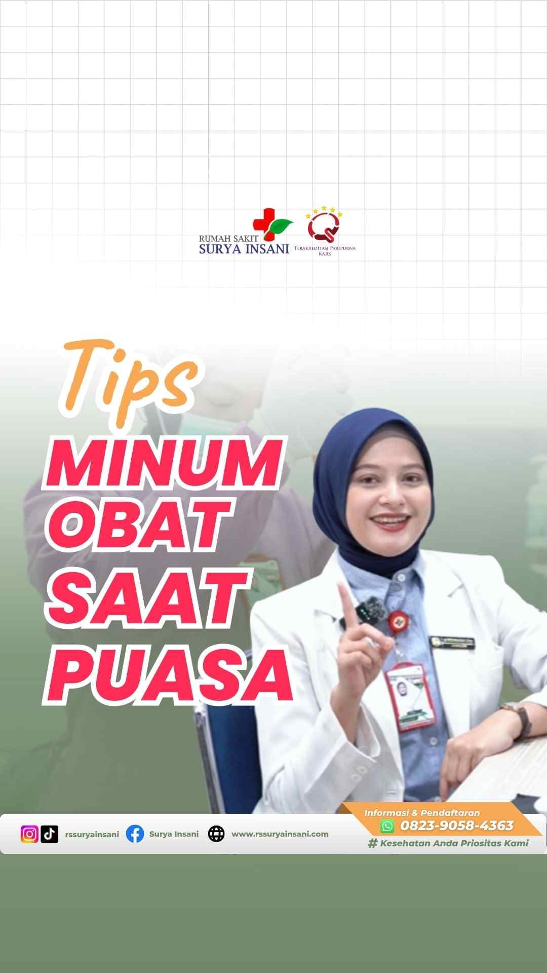 Tips Minum Obat Saat Puasa